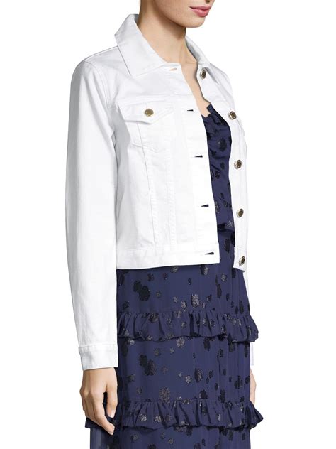 michael kors white denim jacket.